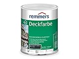 Remmers Deckfarbe anthrazitgrau (RAL 7016), 0,75 Liter, wasserbasierte Deckfarbe für innen und außen, Wetterschutzfarbe für Holz, Zink, mineralische und viele andere Untergründe, hochdeckend, w