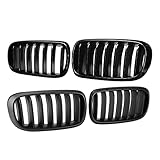 2Pcs Auto Fronthaube Nierengrill Grill Mesh Racing Grills Für BMW F15 F16 X5 X6 2014 2015 2016 2017