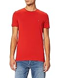 Tommy Hilfiger Herren STRETCH SLIM FIT TEE T-Shirt, Indischer Sommer, XL