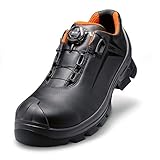 Uvex 2 GTX Vibram Unisex Halbschuh mit Boa® Fit System 6531.1 S3 HI HRO Weite 10 - Schwarz/Orange - Gr. 35