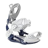 BEXTREME Snowboard Bindung SP Private Navy 44-46 EU 11-14 US für Damen und Herren Unisex Automatischer Schneefang, Typ Flow, Farbe Blau und Weiß, Größe XL, für Freestyle und F