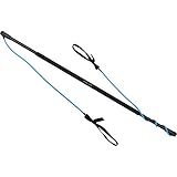 top vit Physio.Stick, Gymnastikstab mit Gummibänder zum Widerstandtraining mit Transporttasche (02: blau - mittel (1-20 kg))