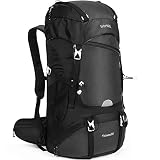 HOMIEE Wanderrucksack 50L, Herren Damen Wasserdichter Trekkingrucksack Reiserucksack Outdoor Wandern Rucksack Mit Regenabdeckung, Backpacker Rucksack Für Wandern, Bergsteigen, Camping, Reisen Sp