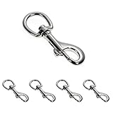 Karabiner – Haken mit Drehgelenk für Hundehalsband im 4er Set, legierter Stahl – Karabiner 68mm Länge, Verwendung mit Paracord 550 Hundeleine, Karabiner mit Drehkopf - Marke G