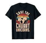Save The Chubby Unicorns Shirt Vintage I Nashorn Geschenk T-S