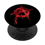 Anarchie-Graffiti-Symbol. PopSockets mit austauschbarem PopGrip