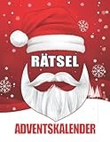 Rätsel Adventskalender: Für Erwachsene I Kniffliger Rätselspaß mit Sudokus, Wortsuchspielen etc. I Schwierigkeit von Leicht bis Schwer I Inkl. Anleitung und Lösung