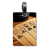 Old Poker Chip Foto Cruise Koffer Bag Tag Tourister Identifikationsetik