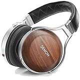 Denon AH-D7200 Premium Over Ear Kopfhörer mit Ohrschalen aus Walnussholz, HiFi-Kopfhörer, Hi-Res Audio, 50mm FreeEdge-Treiber, abnehmbares 7N-Kupferkabel, Schw