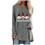 Langarmshirt Damen Oberteile Baseball Longshirt Casual Lose Farbblock Pullover Blusen Tuniken Shirt Autumn Long-Sleeved Casual T-S