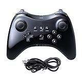 CuleedTEK Black Classic Wireless Game Controller Joypad Fernbedienung für Nintendo Wii U