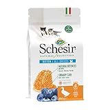 Schesir Cat Natural Selection Katzenfutter Kitten - Ente Katzenfutter trocken bestehend aus natürlichen Inhaltsstoffen geeinget für Sensitive, Junior und Babykatzen - 350 g