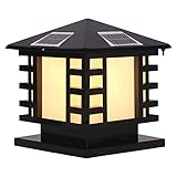 WGKTR Säulenbeleuchtung Outdoor, E26 wasserdichte Säule Light Fixture Aluminium Glas Spalte Lampe Victorian Zaun Säule Postlichter Garage Pavillon Hof Innenhof Beleuchtung