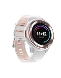 Roneberg RT68 Smartwatch für Damen mit Schrittzähler, perfekt für Frauen, die Wert auf Stil und Klasse in sportlichem Flair legen, 8 Sportmodi, Schrittzähler und Kalorienzähler, Messung der Entfernung