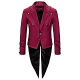 Herren Casual Patchwork Slim Fit Hoodie Outwear Bluse Sweatshirt, wein, XXL