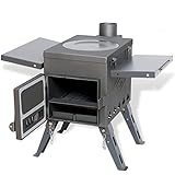 Zeltunterstand Holzofen, Multifunktionaler Camping Edelstahl Holzofen, Geeignet Für Camping, Kochen, Picknick, Zeltheizung
