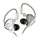 Yinyoo KZ ZSX 1DD 5BA Hybrid kopfhörer 1 dynamische 5 Balanced Armature Ohrhörer, Musiker in Ear Monitor Kopfhörer High Fidelity, HiFi Headset(Ohne Mikrofon, Schwarz)