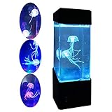 GGO Qualle elektrische Qualle Aquarium Aquarium - LED Fantasy Qualle Farbverfärbung Emotion Lampe - Home Decor Magic Light Geschenk