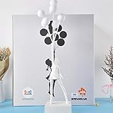 PLUIEX Skulptur Banksy Flying Balloons Mädchen Kunst Skulptur Harz Handwerk Home Decoration Weihnachten Luxuriöse Geschenkfigur, weißer B