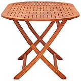 Foecy Klappbarer Gartentisch 160x85x75 cm Massivholz Eukalyptus Beistelltisch Klapptisch Akazie Holz Klappbar Balkontisch Holztisch Gartentisch Blumenhocker G