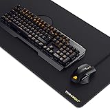 TITANWOLF Gaming Set - mechanische Tastatur ALUMAR MMO 10800dpi Gaming Maus Specialist XXL Mauspad - Mechanical Keyboard - Anti-Ghosting - LED Backlight - 19 Lichtmodi - Makro-M