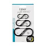 Nite Ize S-Biner-Stahl Gr. 2,3,4, schwarz Doppelhaken, S