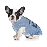 PUMYPOREITY Cotton Hundekleidung Hunde-T-Shirts Kleidung, Baumwollhemden Weich und Atmungsaktiv, Katze Sommer Haustier ärmelloses T-Shirt Sweatshirt für Hunde kleine mittelgroße(Blau, XXL)