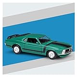 Originalskala Auto-Druckguss-Modell Für Ford Mustang BOSS 302 1970 1:24 Simulation Diecast Legierung Automodell Dekoration Sammlung Geschenk Spielzeug Festival dekorative Ornamente ( Farbe : Grün )