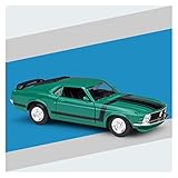 Originalskala Auto-Druckguss-Modell Für Ford Mustang BOSS 302 1970 1:24 Simulation Diecast Legierung Automodell Dekoration Sammlung Geschenk Spielzeug Festival dekorative Ornamente ( Farbe : Grün )