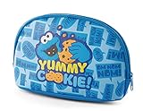 NICI 47251 Mäppchen Krümelmonster Yummy Cookie 19x11x5cm-Sesamstraße, blau/orange, 19 x 11 x 9,5