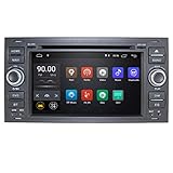 In Dash Navigation Android 10 Quad Core Car Double Din Stereo Headunit for Ford Focus Mondeo S-max C-max Galaxy Support WiFi 4G Bluetooth DAB DVR SWC