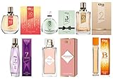 Trend Düfte: Set X 6 Parfüm für Damen 15 ML jedes einzeln in Box Spray Köpfe + Geschenk Tasche g
