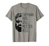 Herren Ehemann Papa Grillmeister Held Griller Dad Grandpa T-S