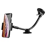 ipow® Universal Auto Handyhalterung Extra Lange Arm KFZ-Halterung Saugnapf Handy Halter für Smartphone wie iPhone Xr X 8 Plus 7 5 6 Samsung Galaxy S9 S8 S7 S6 und M