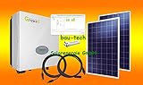 bau-tech Solarenergie 2000Watt Photovoltaikanlage für Eigenverbrauch Plug & Play Komplettset mit Montagematerial für Flachdach GmbH