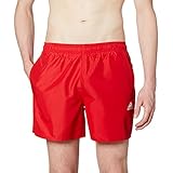 adidas GQ1086 SOLID CLX SH SL Swimsuit Mens Team Colleg red/White M