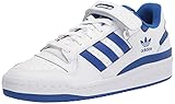 adidas Originals Men's Forum Low Sneaker, White/White/Team Royal Blue, 4