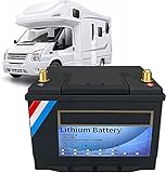 HOLPPO Autobatterie 12V 120AH Lithium-Eisenphosphat-Batterie Wiederaufladbarer LiFePO4-Akku mit tiefem Zyklus Eingebautes BMS mit Ladelichtbatterie (Farbe : 12v 40ah)