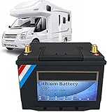 HOLPPO Autobatterie 12V 120AH Lithium-Eisenphosphat-Batterie Wiederaufladbarer LiFePO4-Akku mit tiefem Zyklus Eingebautes BMS mit Ladelichtbatterie (Farbe : 12v 40ah)