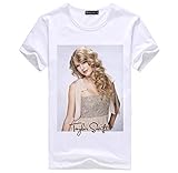 HJN Summer Taylor Swift T-Shirt, Lässige Kurzarm Aus Reiner Baumwolle für Erw