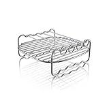 XL Air Fryer Zubehör - Air Fryer Rack Set, Mehrzweck-Doppelschicht-Rack mit Spieß, kompatibel für XL Power Airfryer Philip