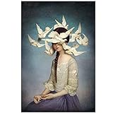 Jhmjqx Christian Schloe Poster Vintage Kunst Wandkunst Retro Wandbilder für Wohnzimmer Dekoration Maison Home Decor-24x36inch No F