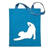 Kiwistar Hauskatze Haustier Tragetasche Baumwolltasche Stoffbeutel Umhängetasche Langer Henk