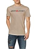 Jack & Jones Jjecorp Logo Tee SS Crew Neck Noos T-Shirt Herren Gr. L, Beige (Crockery)