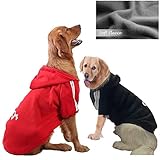 Owbb® 2 Stück Großer Hund Kapuzenpullis Set, Hunde Hoodie kleine Warm Soft,Bekleidung Fleece Sweater, Hundepullover Baumwolljacke Shirt von XS bis 9XL