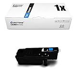 1x Eurotone Toner für Dell E 525 w ersetzt 593-BBJU VR3NV Cyan Blau Kartusche Druckerp