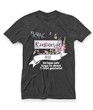 T-Shirt mit Spruch Rentnerin 2021' - 100% Baumwolle - Fun-Shirt zum Ruhestand - versch. Farben dunkelgrau M