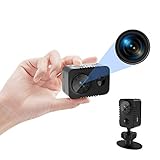 PEDZEN Full HD 1080p Mini Spy Hidden Camera mit PIR-Bewegungsmelder und Nachtsicht Kleine Nanny Cams Tragbare Indoor-Videokameras Home Security Überwachungskamera 60 Tage Standby-(kein WLAN)