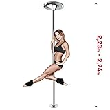 Pole-Queen Set M2021 Pole Dance Stange Tanzstange für zu Hause - TOP-QUALITÄT - ZUFRIEDENHEITSGARANTIE - Spinning & Statik Funktion - ohne B