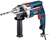 Bosch Professional Schlagbohrmaschine GSB 16 RE (750 Watt, inkl. Tiefenanschlag 210 mm, Zusatzhandgriff, Zahnkranzbohrfutter 13 mm, im Koffer)